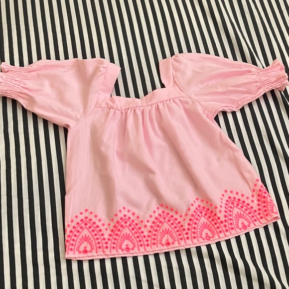 Pink Embroidered Top and Shorts Set - Picture 2 of 4